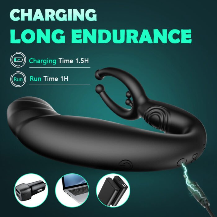 lovesvibe mitesser rotierenden perlen 9 vibrationen drei dreh gewinde männlichen prostata massagegerät