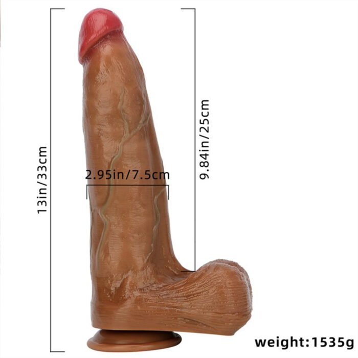 lovesvibe premium silikon riesendildo extra groß anal und vaginal plug 33cm
