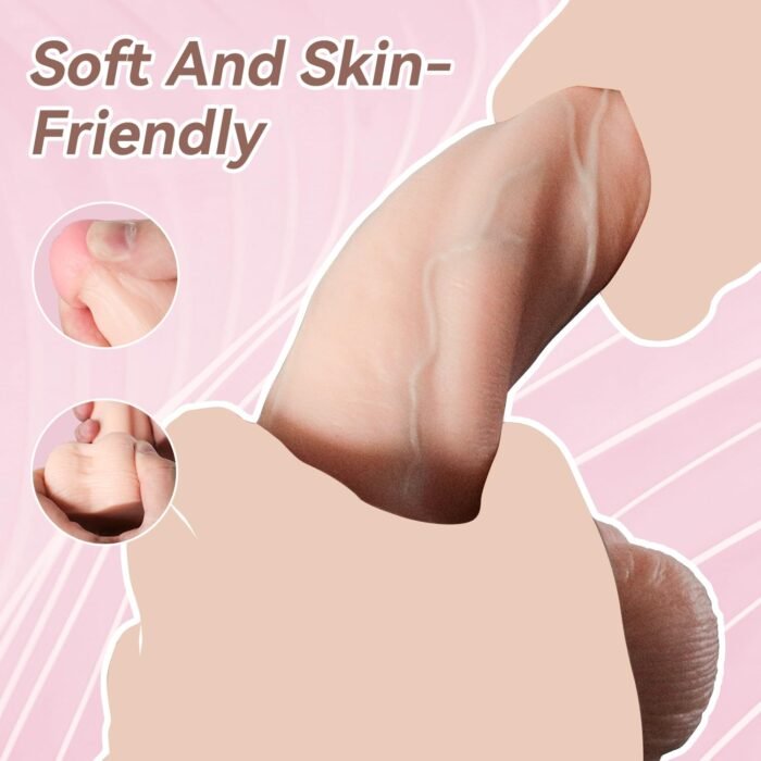 lovesvibe realistische haut textur riesendildos sex spielzeug für frauen männer mit saugnapf 22cm