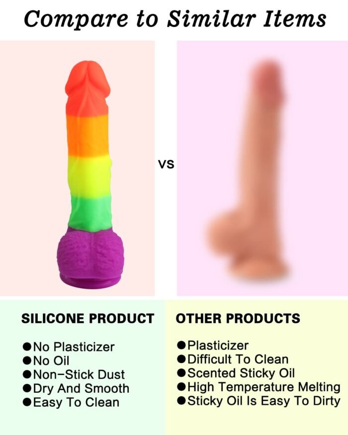 lovesvibe realistische silikon regenbogen dildo mit saugnapf basis für g spot anal spielen 21cm