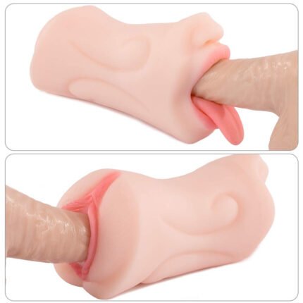 lovesvibe realistische tasche pussy weich lebensechte gefälschte pussy mit zähnen und zunge 5.9 zoll