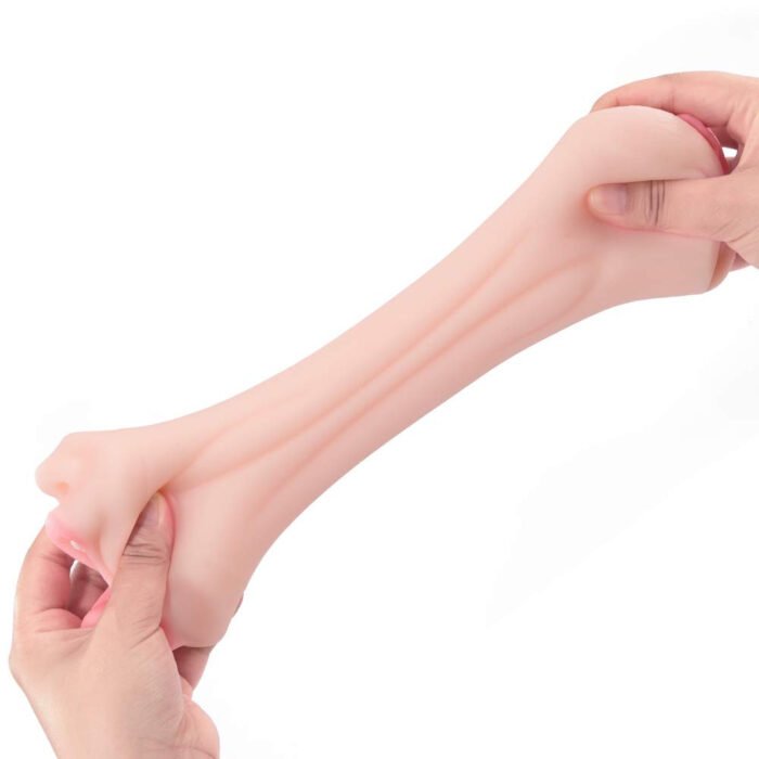 lovesvibe realistische tasche pussy weich lebensechte gefälschte pussy mit zähnen und zunge 5.9 zoll
