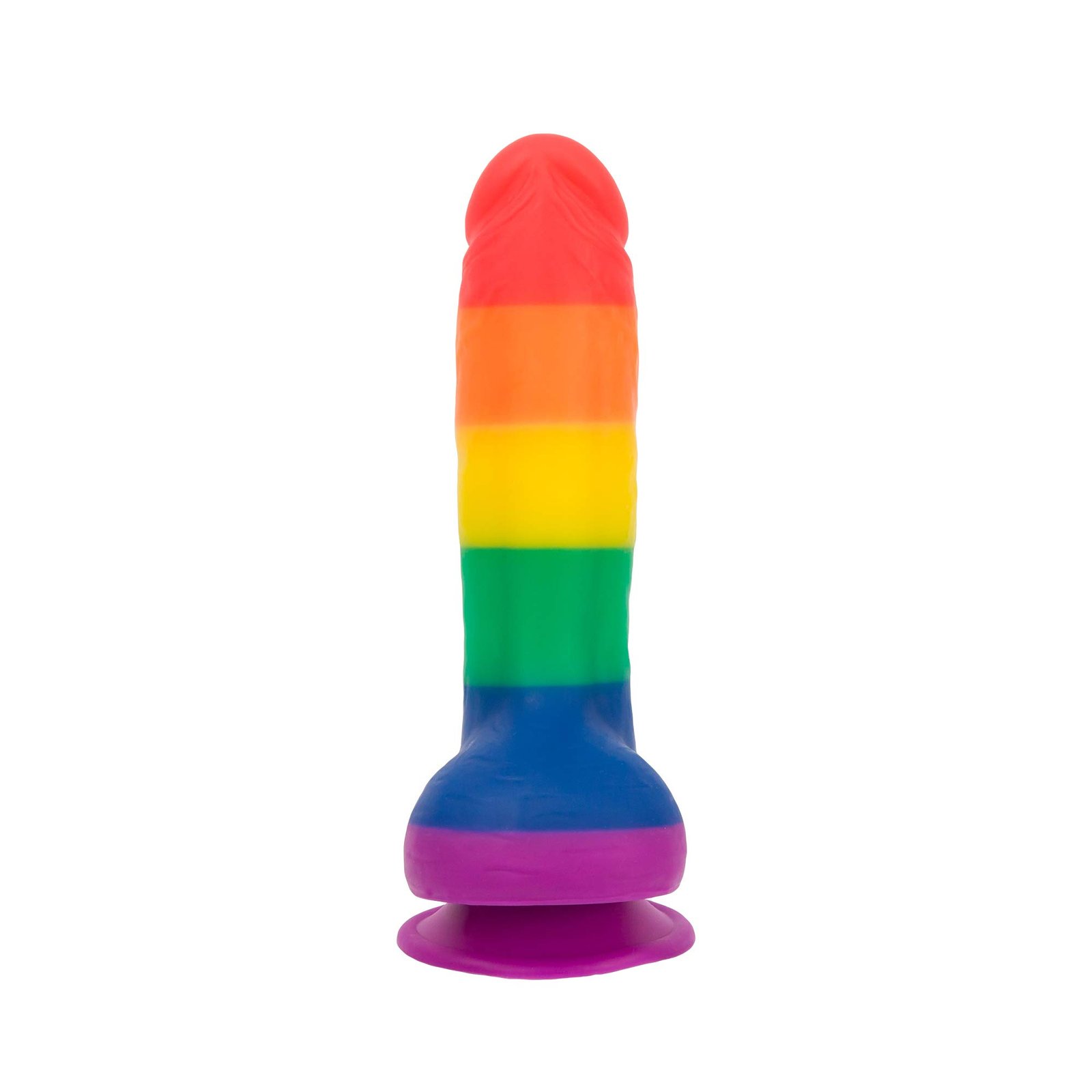 lovesvibe silikon regenbogen dildo mit extremer absaugung & geschirr kompatibilität 20 cm analdildo