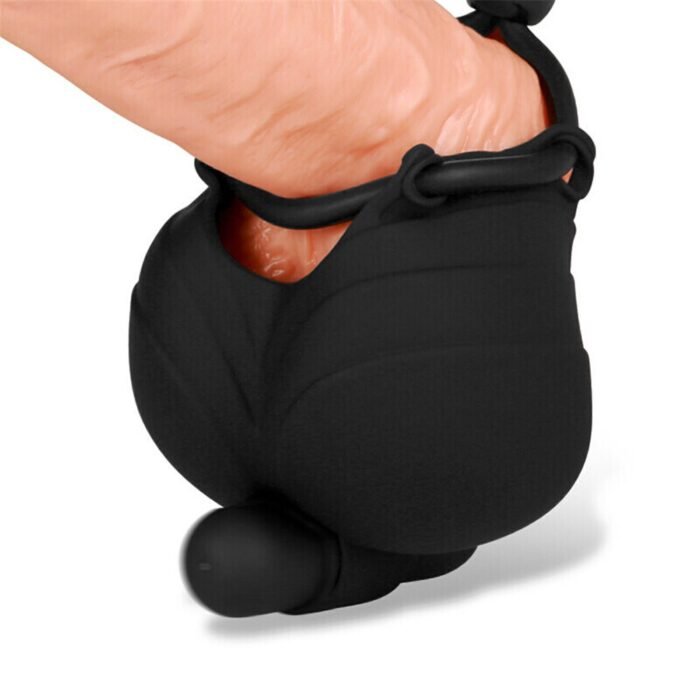 lovesvibe superweicher silikon penisringe für männer mit 10 leistungsstarken vibrationsmodi