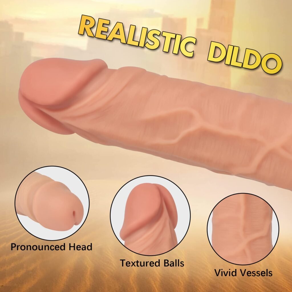 Lovesvibe Verstellbarer Umschnalldildo - Mit 7 G-Punkt-Stimulator - Abnehmbarer Gurt & Saugnapf