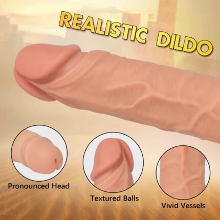 Lovesvibe Verstellbarer Umschnalldildo - Mit 7 G-Punkt-Stimulator - Abnehmbarer Gurt & Saugnapf
