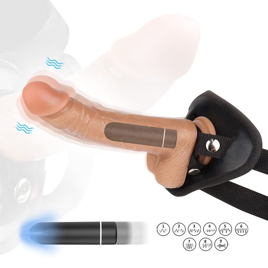 lovesvibe vibrierender realistischer umschnalldildo mit abnehmbarem g punkt stimulator