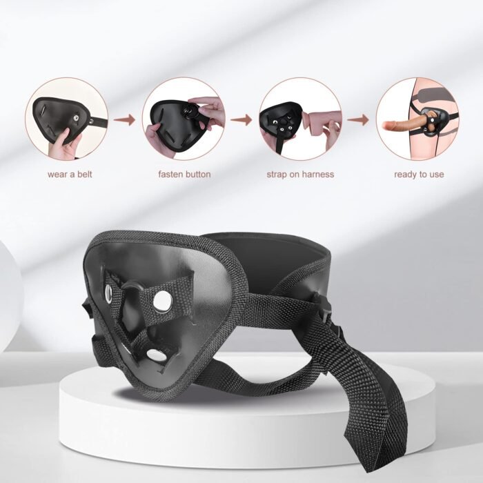 lovesvibe vibrierender realistischer umschnalldildo mit abnehmbarem g punkt stimulator