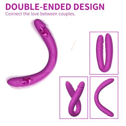 lovevibe 7 vibrationen doppelendige dildo g punkt dildo für frauen lesben homosexuell 14,8 zoll 2