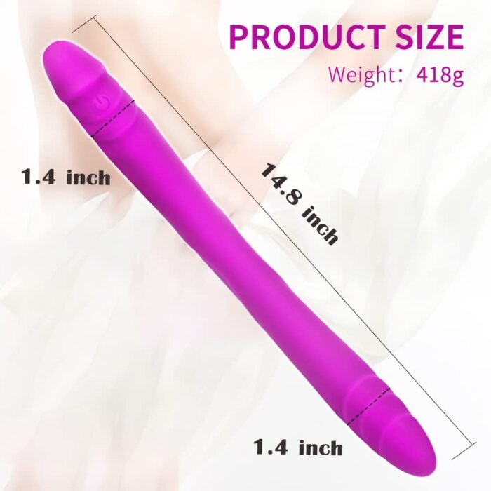 lovevibe 7 vibrationen doppelendige dildo g punkt dildo für frauen lesben homosexuell 14,8 zoll