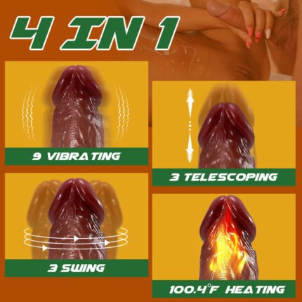 neil 9 vibrierend 3 teleskopierbare ultra realistische dildo mit heizung & fernbedienung 6,69 zoll