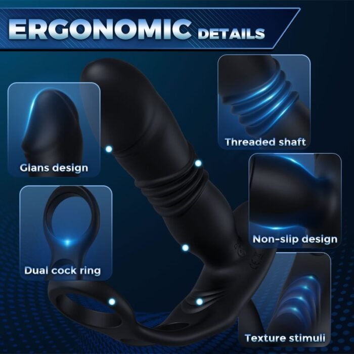 saul eichel 12 vibrierende 3 schiebende cockringe prostata massagegerät für penis stimulation