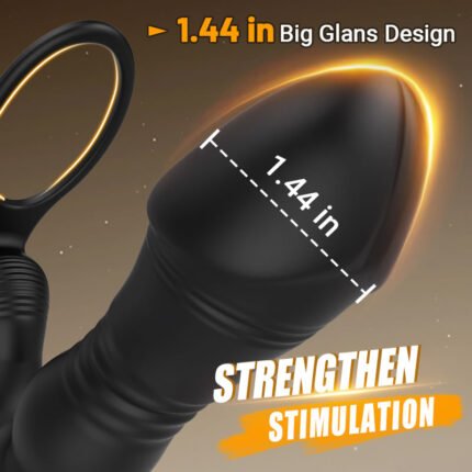 spy 8 vibrierende teleskop prostata massagegerät mit 1,44 zoll eichel wasserdicht anal vibrator