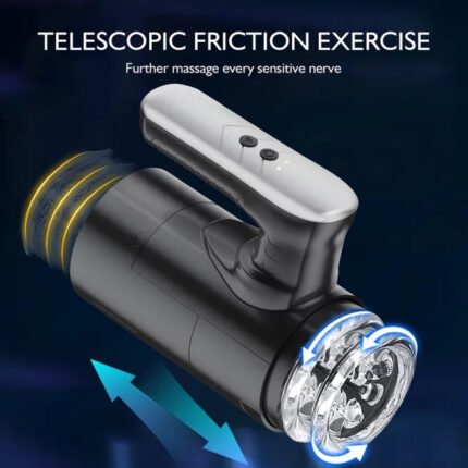 xt34 automatischer doppelend stroker 5 schiebende vibration männlicher masturbator