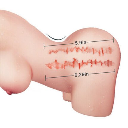 1.6kg erika life size sexpuppe torso masturbator mit frechen brüsten & prallen schamlippen