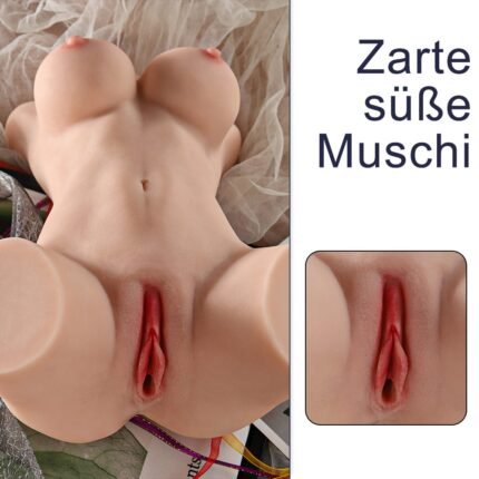 7 KG Merida Sex Doll Torso Masturbator mit 3D-strukturiertem Vaginal & Analtunnel für Männer Masturbation