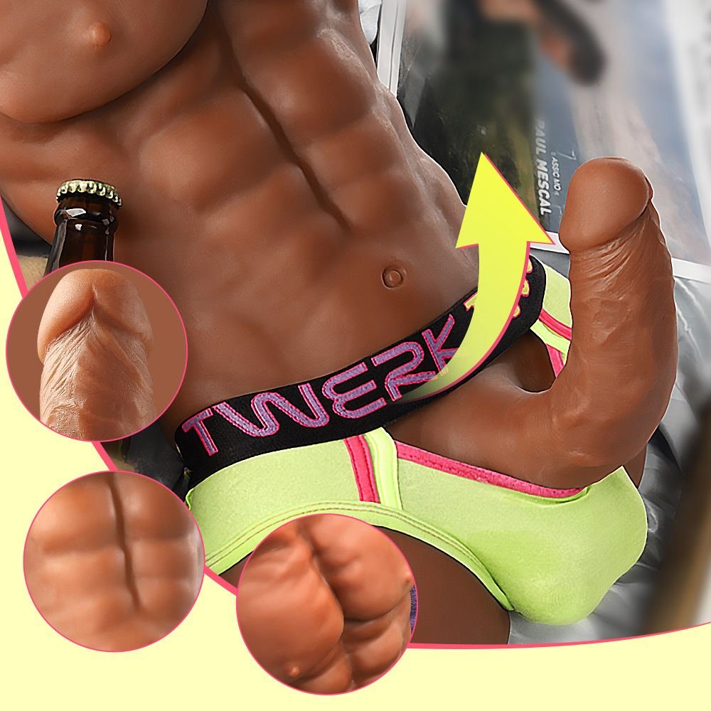 8,8 kg daniel männliche lebensgroßer sex doll torso mit realistischem dildo & hoden