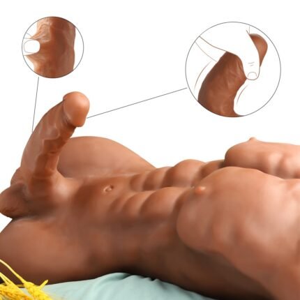 8,8 kg daniel männliche lebensgroßer sex doll torso mit realistischem dildo & hoden