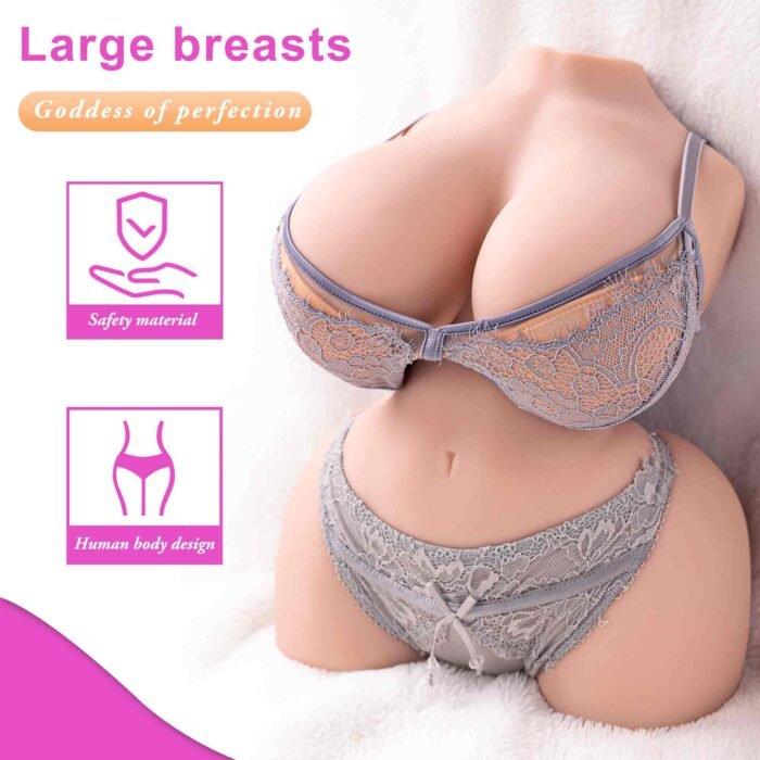 Delilah Sex Doll Masturbator Torso mit 3-in-1-Sexpuppe, weicher großer Brust, enger Muschi und Arsch