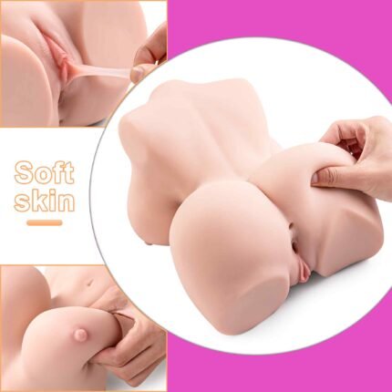 Delilah Sex Doll Masturbator Torso mit 3-in-1-Sexpuppe, weicher großer Brust, enger Muschi und Arsch