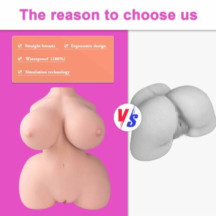 Delilah Sex Doll Masturbator Torso mit 3-in-1-Sexpuppe, weicher großer Brust, enger Muschi und Arsch