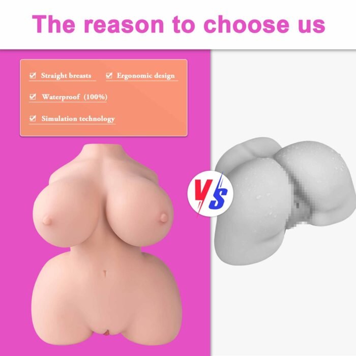 Delilah Sex Doll Masturbator Torso mit 3-in-1-Sexpuppe, weicher großer Brust, enger Muschi und Arsch