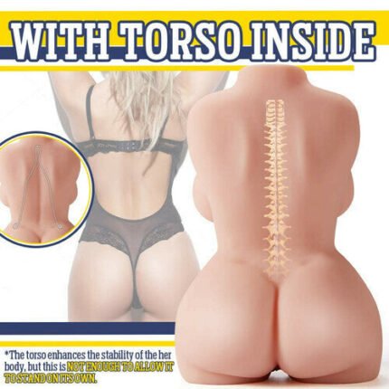 (1.5kg/5.5kg) erica lebensgroße sexpuppe torso masturbator mit vagina & anus