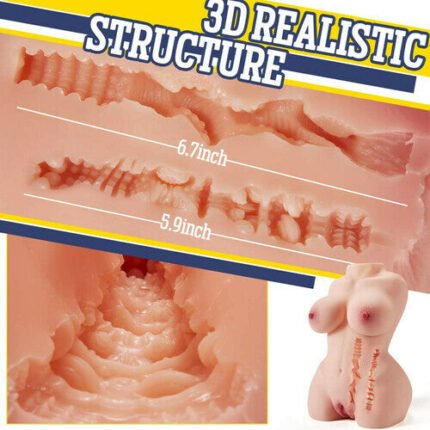 (1.5kg/5.5kg) erica lebensgroße sexpuppe torso masturbator mit vagina & anus