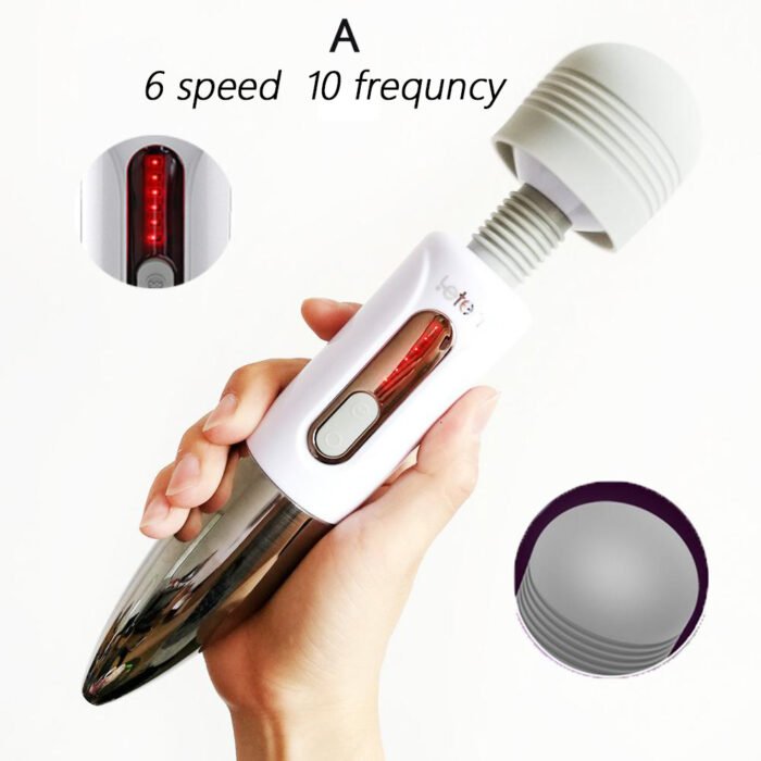 leten 10 vibrationen 6 geschwindigkeit stärke massagestab für magic wand weibliche masturbation orgasmus