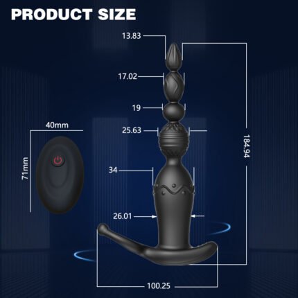 lovesvibe 10 kraftvolle vibrationsmodi analkugeln app fernsteuerung analvibrator für anusstimulation