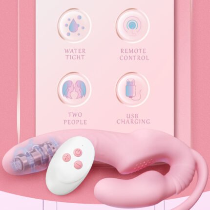 lovesvibe 10 vibrationen 3 köpfiger trägerloser dildo mit fernbedienung für lesbische und lgbtq+ spiele