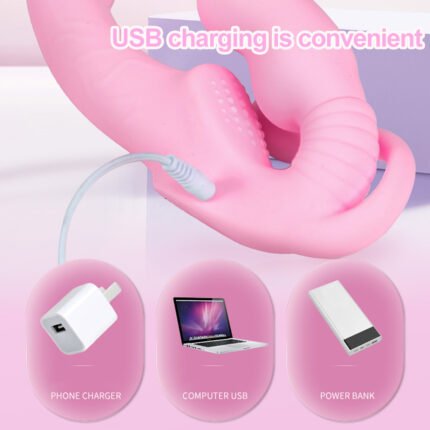 lovesvibe 10 vibrationen 3 köpfiger trägerloser dildo mit fernbedienung für lesbische und lgbtq+ spiele