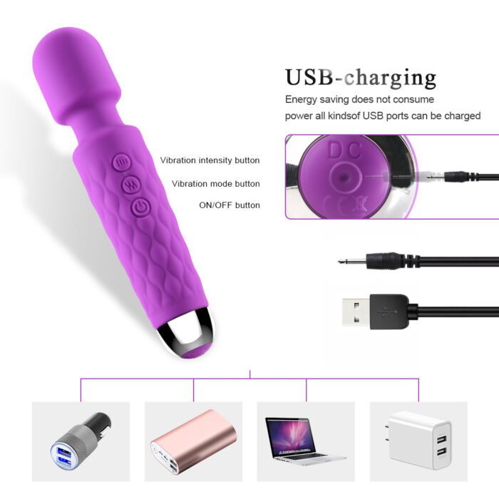 lovesvibe 10 vibrationen kabelloser magic wand für frauen g spot massagestab klitoris stimulator