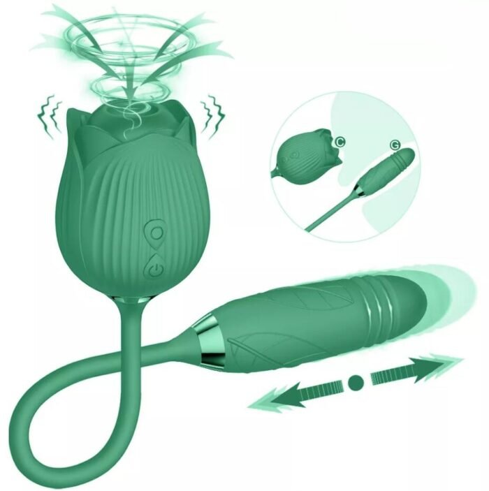 lovesvibe 10 vibrationen & saugen rose schieben vibrator mit klitoris nippel saugen g punkt klitoris