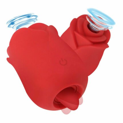 lovesvibe 10 vibrationen sucking rosen vibrator mit zunge leckt klitoris sauger stimulation