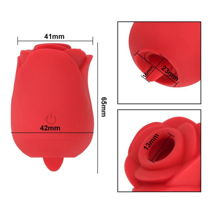 lovesvibe 10 vibrationen sucking rosen vibrator mit zunge leckt klitoris sauger stimulation