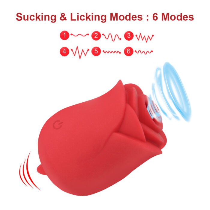 lovesvibe 10 vibrationen sucking rosen vibrator mit zunge leckt klitoris sauger stimulation