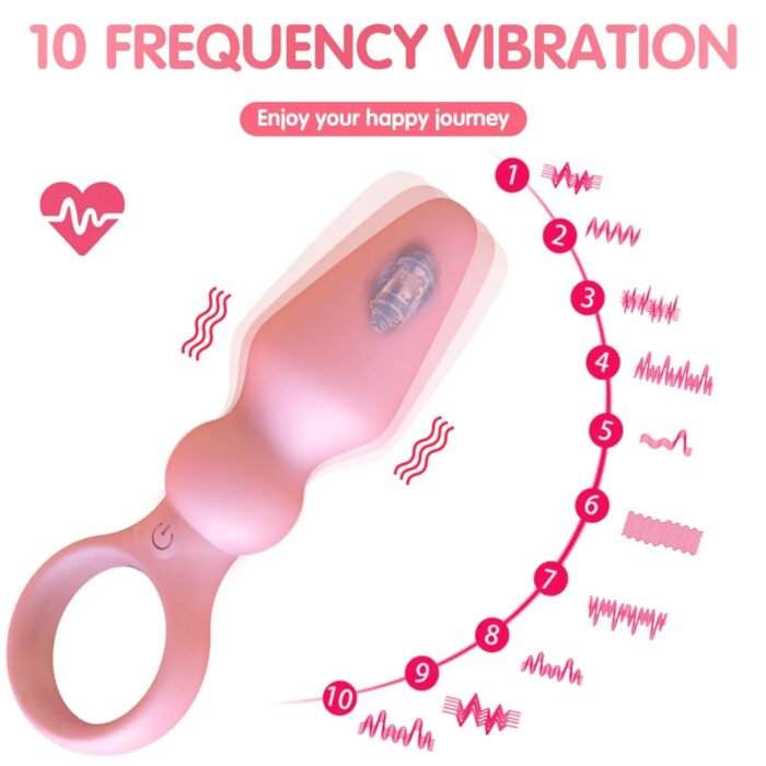 lovesvibe 10 vibrationsmodi analkette dildo analplug vaginalkugeln für solos & paarspiele 2