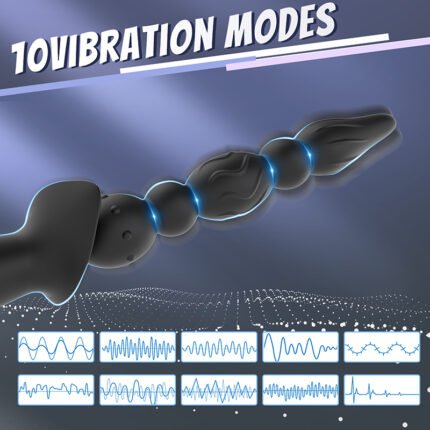 lovesvibe 10 vibrationsmodi vibrierende analkugeln zur vaginalmassage und klitorisstimulation
