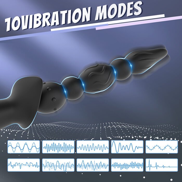 lovesvibe 10 vibrationsmodi vibrierende analkugeln zur vaginalmassage und klitorisstimulation
