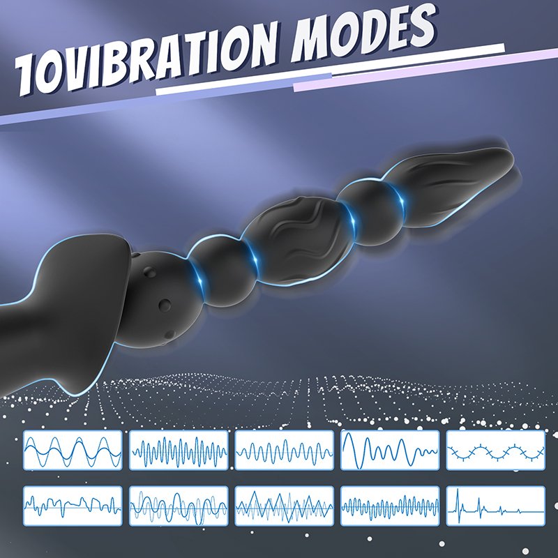 lovesvibe 10 vibrationsmodi vibrierende analkugeln zur vaginalmassage und klitorisstimulation