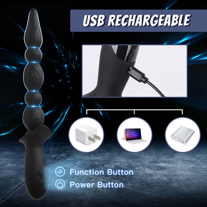 lovesvibe 10 vibrationsmodi vibrierende analkugeln zur vaginalmassage und klitorisstimulation