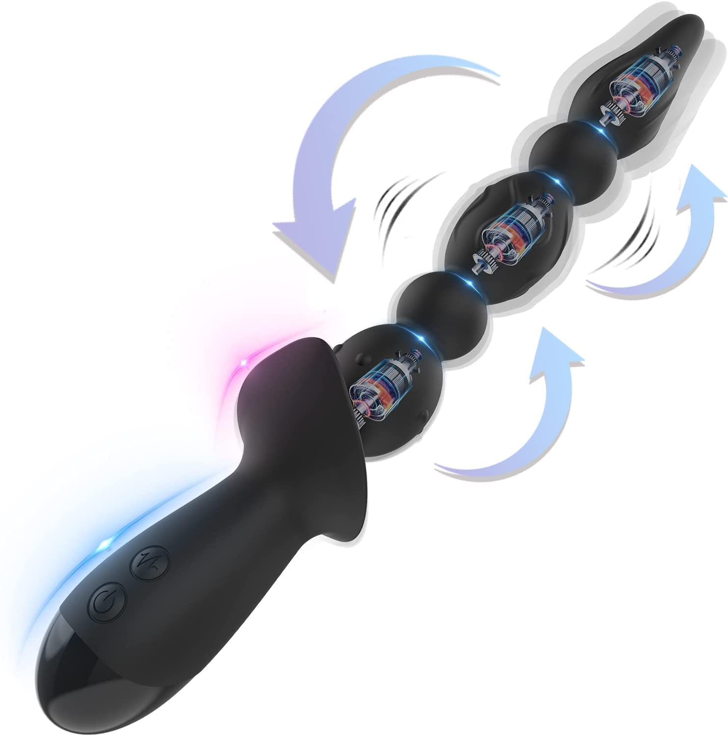 lovesvibe 10 vibrationsmodi vibrierende analkugeln zur vaginalmassage und klitorisstimulation