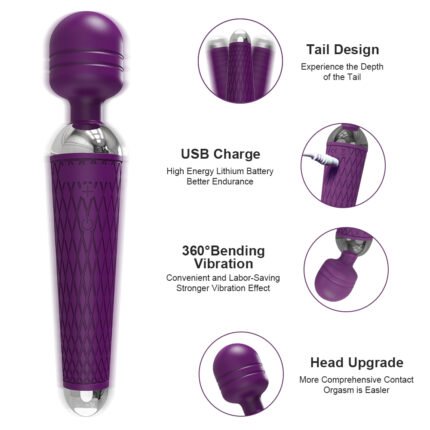 lovesvibe 20 kraftvoll vibrationen massagestab av magic wand für frauen g spot massagegerät