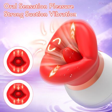 lovesvibe 3 in 1 zunge vibrator mit 10 vibrierenden 3 saugen & 10 zunge lecken klitoris sauger klitoris stimulator