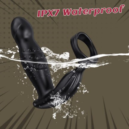 lovesvibe 6 rotationsmodi analvibrator mit cockring für intensive p punkt und g punkt orgasmen