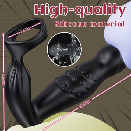 lovesvibe 6 rotationsmodi analvibrator mit cockring für intensive p punkt und g punkt orgasmen