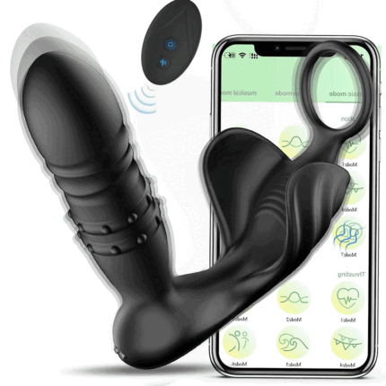lovesvibe 9 kraftvolle vibrationen stoßender analvibrator mit app steuerung für solos und paare