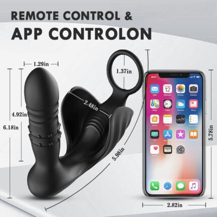 lovesvibe 9 kraftvolle vibrationen stoßender analvibrator mit app steuerung für solos und paare