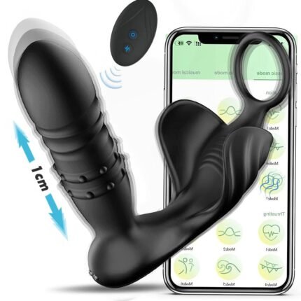 lovesvibe 9 kraftvolle vibrationen stoßender analvibrator mit app steuerung für solos und paare